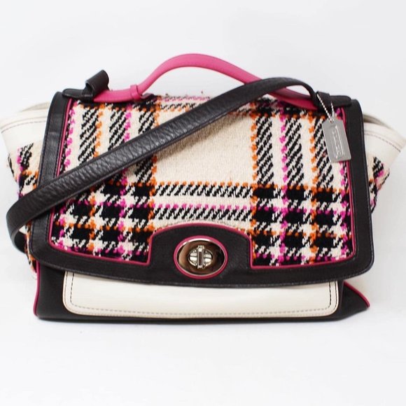 COACH #42760 Legacy Multicolor Leather Crossbody Bag